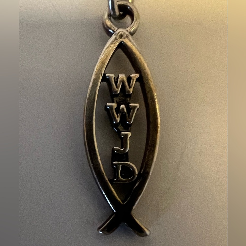 James Avery Silver Charm-WWJD